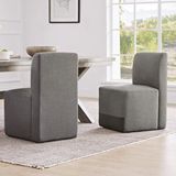 Hoom Concept Norde Berjer Sandalye İkili Set Koyu Gri