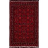 Hoom Rugs Afgan AFG 02 Red Antibakteriyel Kaymaz Tabanlı Dekoratif Kilim