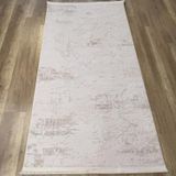 Hoom Rugs Dekor 1058 Bej Kaymaz Taban Antibakteriyel Modern Akrilik Halı