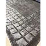 Hoom Rugs Siena 3D Box Dark Grey Yün & Viskon İthal El Dokuma Halı