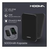 Hooma Magpulse 5 Slim 5000 Mah Powerbank Siyah (Hooma Türkiye Garantili)