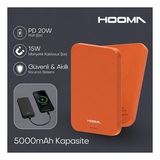 Hooma Magpulse 5 Slim 5000 Mah Powerbank Turuncu (Hooma Türkiye Garantili)