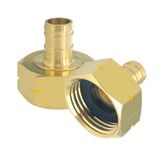 Hooshing 2 adet bahçe hortumu adaptörü 1/2 "Pex Barb 3/4" GHT kadın döner pirinç konektörü bağlantı parçaları Pex boru açık su hortumu