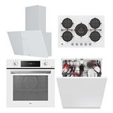 Hoover 4'lü Ankastre Set Beyaz (ho3158w/hs6c4fots/hvg74wk3w/hdg6c1gwtk)