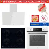 Hoover Genova Beyaz Ankastre Set (Ho3158w+ Hvw6mbb Siyah + Hdg6c1gwtk)