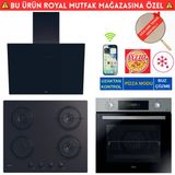 Hoover Luba Telefon Bağlantılı Siyah Turbo Ankastre Set (Ho3158ın İnox + Cand-Y Cvw6bb+ Hdg6c1gbtk)