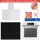 Hoover Milano Elektrikli Vitroseramik Beyaz Ankastre Set (Ho3158w+ Hh64ccb Siyah + Hdg6c1gwtk)