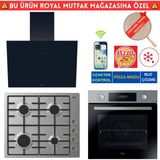 Hoover New Telefon Bağlantılı İnox Turbo Ankastre Set (Ho3158ın+ Hhw6lmx Emaye + Hdg6c1gbtk Siyah)