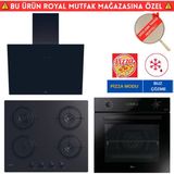 Hoover Palento Siyah Cam Dijital Ankastre Set (Ho3158b+ Cand-Y Cvw6bb + Hdg6c1gbtk)
