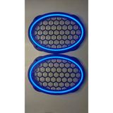 Hoparlör Kapağı Oval 20 cm Ledli 2'li Takım - MAVİ