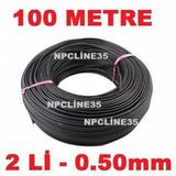 Hoparlör Ses Kablosu Siyah 0.50Mm Otobüs Otomobil Tır Minibüs