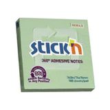Hopax 21552 Stickn 100 Yaprak 76x76 mm Yeşil 12 Adet Yapışkanlı Not Kağıdı