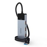 HOPDAY USB Splitter Multiport Adaptörü, 4 Portlu USB 3.2 Hub, USB Hub, Xbox, Notebook, PC, Tesla Model 3, Mobil HDD için Uzun Kablo 1.6ft/50cm ile 10Gbps Veri Hub