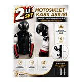 HopeWay Home Motosiklet Kask Askısı ve Mont Askılığı 2'li Set | Motosiklet Kask Tutucu | Motor Kask Askısı | Duvar Tipi | Scooter, Bisiklet ve Baret Askılığı | Anahtar Askılı | 2 Adet