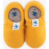 Hopfrög Polar Fleece Sarı Polar Barefoot Patik Çocuk İçin Düz Tabanlı Konforlu Ayakkabı