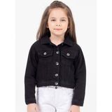 Hopi Kids Çocuk Kız Tek Kot Ceket D Hopi Kids - Siyah - 9-10 Yaş - 9 - 10 Yaş - 5-Siyah