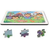 Hopiers Montessori Dinazor Ailesi 24 Parça Ahşap Puzzle Seti / 1+ Yaş / Eğitici, Öğretici ve Güvenli Çocuk Oyuncağı