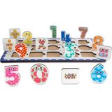 Hopiers Montessori Matematik Ahşap Bultak Puzzle Seti / 1+ Yaş / Eğitici, Öğretici ve Güvenli Matematik Öğretici Oyun