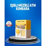 Hopinip Çocuklar Için Sarı Elektronik Şifreli Para Biriktirme Kumbarası ( Lisinya )