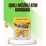 Hopinip Sarı Elektronik Şifreli Atm Görünümlü Çocuk Kumbarası - Lisinya