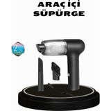 Hopinip Taşınabilir Vakumlu Araç Süpürgesi – Katlanabilir Sap, Yıkanabilir Filtre, 120W Motor - Lisinya