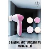 Hopinip Taşınabilir Yüz Temizleme Cihazı Masaj, Peeling, Temizlik 5 Başlıklı - Lisinya