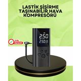 Hopinip USB Şarjlı Taşınabilir Hava Kompresörü Dijital Ekranlı - Lisinya