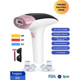 Hoppo X10 IPL Buz Lazer Epilasyon Cihazı Beyaz Renk 999999 Flaş Atım ile Konforlu Kullanım