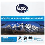 Hops Gözlük Ve Ekran Temizleme Mendili 40 Yaprak
