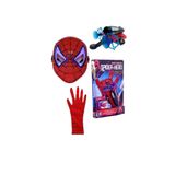 hopsende Spiderman Ağ Fırlatan Ok Atan Eldiven Ve Işıklı Örümcek Adam Maskesi