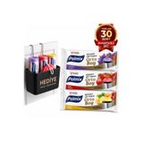 hopsepete Büzgülü Çöp Torbası 55x60 3'Lü Eko Paket Lavanta-Çilek-Limon Kokulu Çöp Poşeti