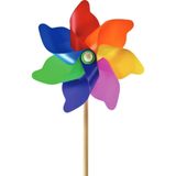 Horasan Ticaret Rüzgar Gülü Gökkuşağı 7 Kanat 38 cm