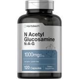 Horbaach N-Acetyl Glucosamine 1000MG 120 Capsules N-A-G Supplement Non-Gmo Gluten Free. - Aromasız