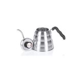 Horecamark Barista Drip Kettle Termometreli Kapaklı 3. Nesil Filtre Kahve Demleme Ekipmanı 1200 ml Çelik