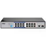 Hored Aı6016 Poe Akıllı Anahtar, 18 Bağlantı Noktalı, 16 Poe Bağlantı Noktalı, 1 Sfp Bağlantı Noktalı, 802.3Af, 802.3At, 48V, 150W, 250 Metreye Kadar İletim, Akıllı Fonksiyonlar