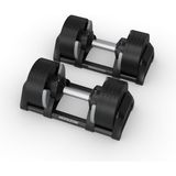Horizon Fitness Ayarlanabilir Dambıl Seti 2-20 kg Döküm Mat Siyah Ergonomik Tasarım