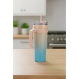 Horizon Pipetli Termos Bardak Turkuaz 1000Ml B6838