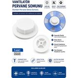 Horizon3D Vantilatör Pervane Sıkma Somunu Tek Somun Global Standart Versiyon Bütün Pervanelere Uyumlu 0,7cm Delik Çapı - Beyaz