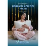 Horlama Azaltıcı Yastık - Horlama Önleyici Ortopedik Visco Yastık 55x40x12/10 Pembe