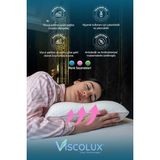 Horlama Azaltıcı Yastık - Horlama Önleyici Ortopedik Visco Yastık Yeşil 55X40X12/10, Pembe - Çok Renkli