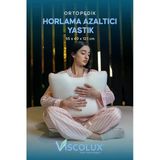 Horlama Azaltıcı Yastık - Horlama Önleyici Ortopedik Visco Yastık Yeşil 55x40x12/10, Pembe