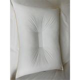 Horlama Önleyici Yastık -Otel Tipi-Boyun Destekli-Düz- Elyaf Dolgulu -Terletmez - 50X70CM - 50 × 70 cm - Beyaz