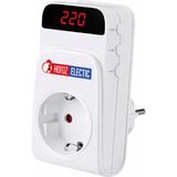 Horoz 131-001-0001 Protex-R Akım Korumalı Priz, Dijital Göstergeli - Beyaz