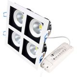 Horoz 4x8 Watt Beyaz Kare Cob Led Spot, 32 Watt Hareketli Spot Güçlü Parlak Işık