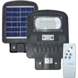 Horoz 50W Siyah LED Solar Güneş Enerjili Lamba Sokak Armatür Beyaz Işık - Şeffaf
