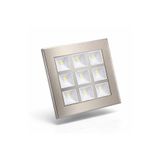 Horoz 9 Watt Kare Led Spot Beyaz Işık Saten kasa Yüksek Kalite