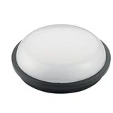 Horoz Artos-20 Siyah 20W 6500K Yuvarlak Glop Led Armatür Ip65 Pastik Siyah Kasa Beyaz Işık (Sıva Üstü 20 Watt 220 Volt)