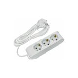 Horoz Electric Horoz Aydınlatma Grup Priz 3 Lü Topraklı 5m Kablolu Deco Priz - Beyaz