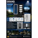 Horoz Grand-200 200W Solar Ledli Sokak Lambası 6400K Beyaz Ip65 (Güneş Enerjili)