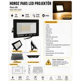 Horoz Pars-50 50W Sarı 2700K Led Projektör Smd Günışığı Ip65 (50 Watt 220 Volt)